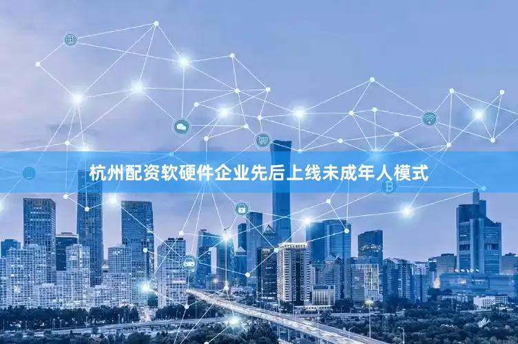 杭州配资软硬件企业先后上线未成年人模式